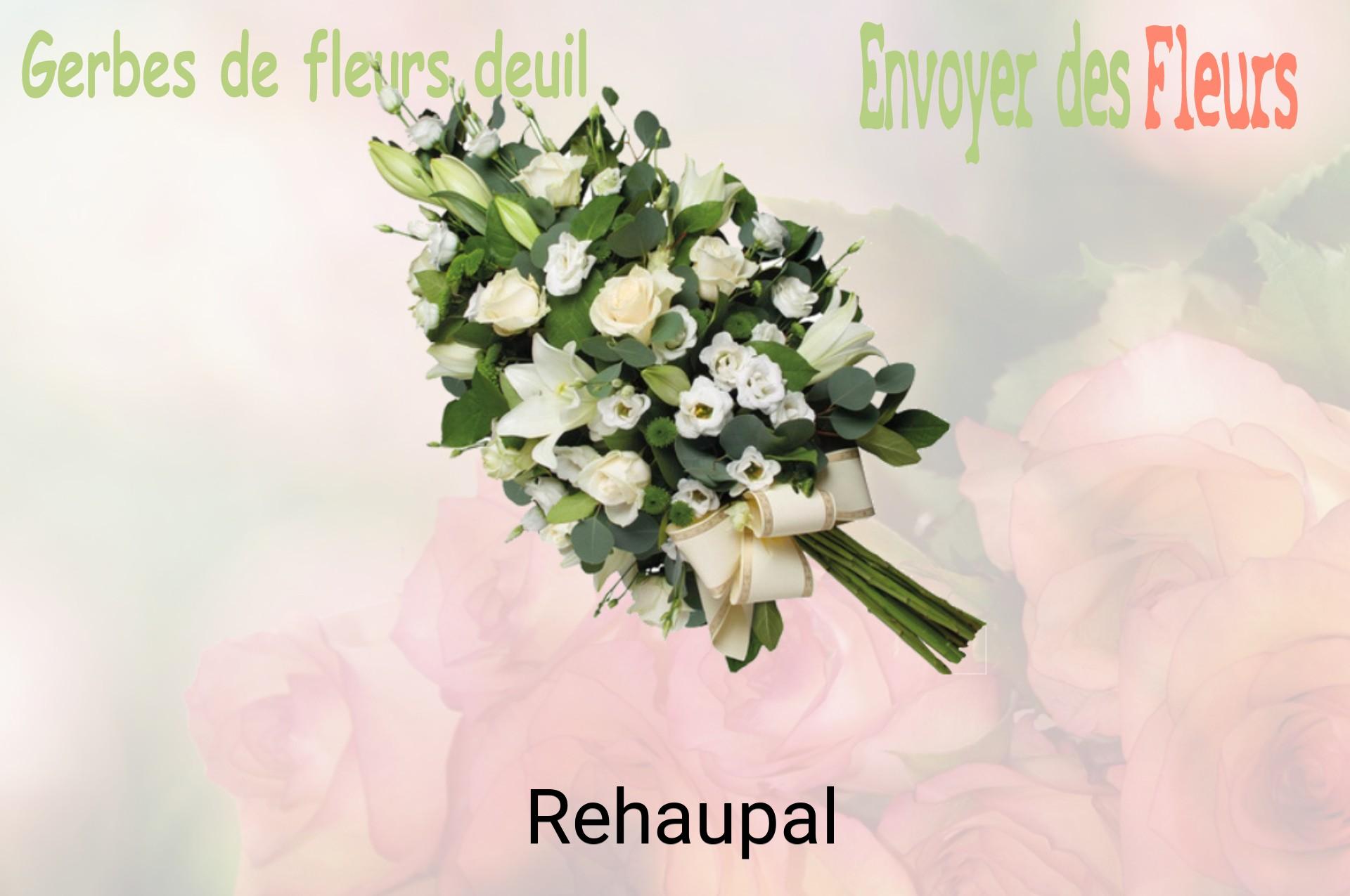 Gerbe de fleurs de deuil livrée à Rehaupal